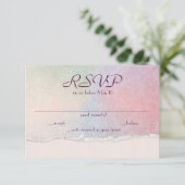 pastellfarbene Regenbogen-UAWG mit abgerissener Ka Einladung (Stehend Vorderseite)