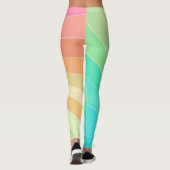 pastellfarbene RegenbogenLeggings Leggings (Rückseite)