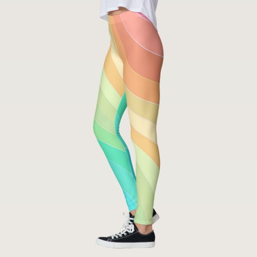 pastellfarbene RegenbogenLeggings Leggings (Links)