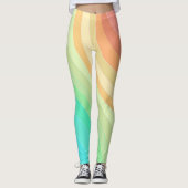 pastellfarbene RegenbogenLeggings Leggings (Vorderseite)