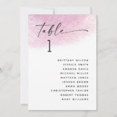 Pastellfarbene, rosa lila Hochzeitskarte Einladung (Vorderseite)