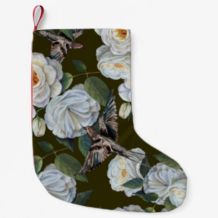 Pastellfarbene Rose, Hochzeitsflora nahtlos. Kleiner Weihnachtsstrumpf