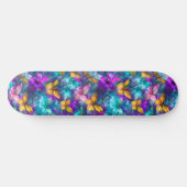 Pastellfarbene Schmetterlinge Girly Skateboard (Horizontal)