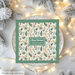 Pastellfarbene Servietten Elegante Weihnachtsblume