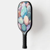 Pastellfarbene Steine Pickleball Schläger (Links)