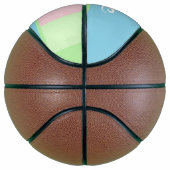 Pastellfarbene Streifen Basketball (Rechts)
