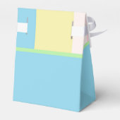 Pastellfarbene Streifen Geschenkschachtel (Rückseite)