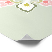 Pastellfarbene Tracera Poster (Ecke)