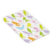 Pastellfarbene Varietät des Vogelmusters Magnet (Rechte Seite)