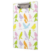 Pastellfarbene Vielfalt der Vogelmuster-Zwischenab Klemmbrett (Links)