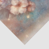 Pastellfarbene Vintage-Blumen & Dekor mit Kolibrim Seidenpapier (Ausschnitt)