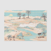 Pastellfarbene Vintage-Strandmuster