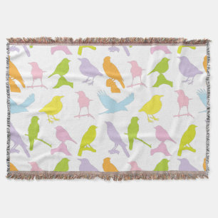Pastellfarbene Vogelvielfalt Decke