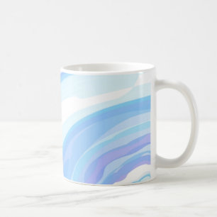 Pastellfarbene Wellenwäsche Kaffeetasse