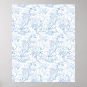 Pastellfarbene Wildblume Hochzeitplakat Poster (Vorne)