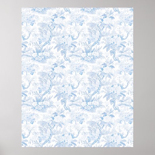 Pastellfarbene Wildblume Hochzeitplakat Poster (Vorne)
