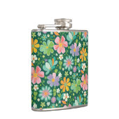 Pastellfarbene Wildblumen in rosa, Lila orange und Flachmann (Rechts)