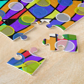 Pastellfarbene wirbelnde abstrakte Muster  Puzzle (Seite)