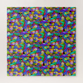 Pastellfarbene wirbelnde abstrakte Muster  Puzzle (Horizontal)