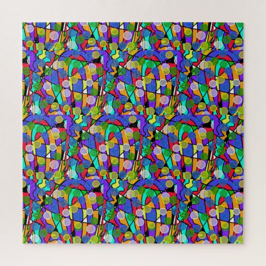 Pastellfarbene wirbelnde abstrakte Muster  Puzzle (Vertikal)
