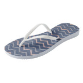 Pastellfarbene Zickzack Flip Flops Badesandalen (Schrägansicht)