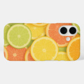 Pastellfarbene Zitronenscheiben-Musterung Case-Mate iPhone Hülle (Rückseite (Horizontal))