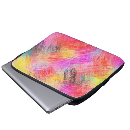 Pastellfarbener Abstrakter Hintergrund Laptopschutzhülle (Vorne Knopf)