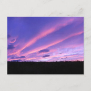 Pastellfarbener Dämmerungs-Abend-Gradient Naturins Feiertagspostkarte