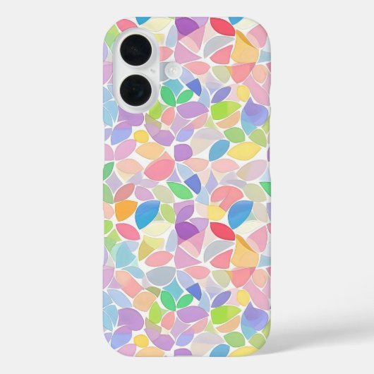 Pastellfarbener Frühlingsmosaik Case-Mate iPhone Hülle (Rückseite)