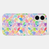 Pastellfarbener Frühlingsmosaik Case-Mate iPhone Hülle (Rückseite (Horizontal))