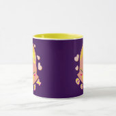 pastellfarbener Fuchs-Hase  Tasse (Zentrum)