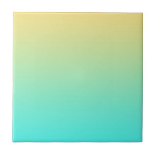 Pastellfarbener Gradient-Hintergrund Türkis Gelb Fliese