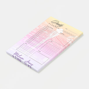 Pastellfarbener Gradient Libellen personalisierter Post-it Klebezettel