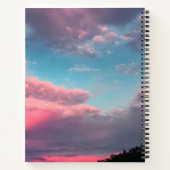 Pastellfarbener Himmel Notizblock (Rückseite)