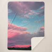 Pastellfarbener Himmel Sherpadecke (Vorderseite)