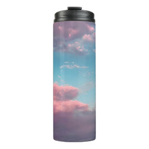 Pastellfarbener Himmel Thermosbecher