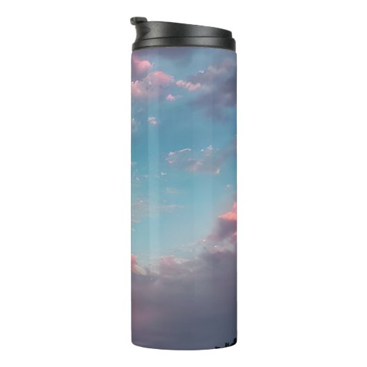 Pastellfarbener Himmel Thermosbecher (Nach rechts gedreht)