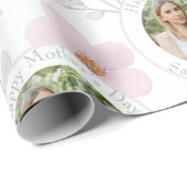 Pastellfarbener Hintergrund mit Foto und Text | Geschenkpapier (Rolleneckpunkt)