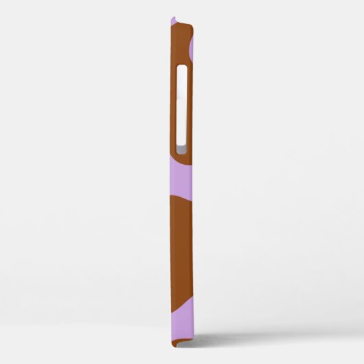 pastellfarbener lila Kuhdruck Case-Mate iPhone Hülle (Rückseite / Links)