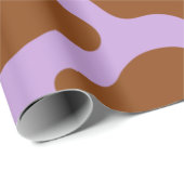pastellfarbener lila Kuhdruck Geschenkpapier (Rolleneckpunkt)