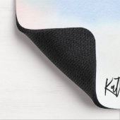 Pastellfarbener, personalisierter Mousepad mit Far (Ecke)