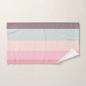 pastellfarbener Regenbogen Badhandtuch Set (Handtuch)