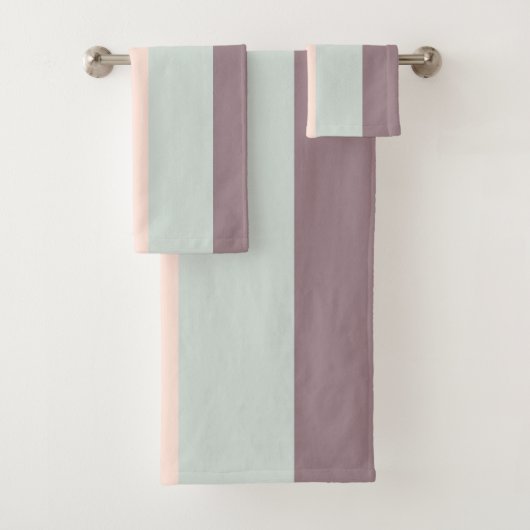 pastellfarbener Regenbogen Badhandtuch Set (Insitu)