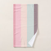 pastellfarbener Regenbogen Badhandtuch Set (Handtuch)