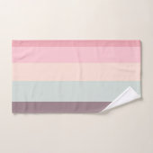 pastellfarbener Regenbogen Badhandtuch Set (Handtuch)