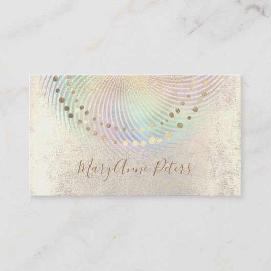pastellfarbener Regenbogen, der auf Imitaten mit G Visitenkarte (Vorderseite)