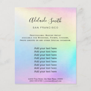 pastellfarbener Regenbogen Flyer