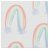 pastellfarbener Regenbogen Stoff (Nahaufnahme)