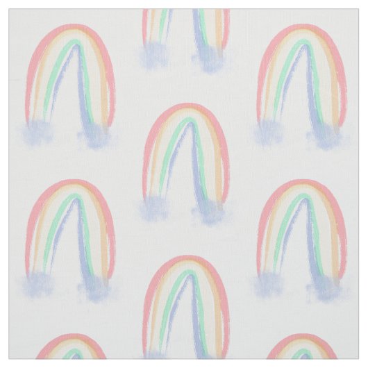 pastellfarbener Regenbogen Stoff (Muster)