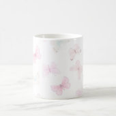 Pastellfarbener Schmetterling Kaffeetasse (Mittel)